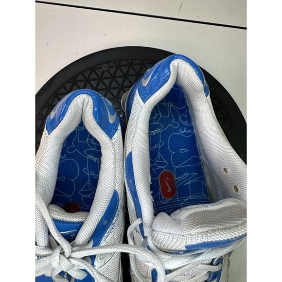 Nike Women's Sz 9.5 Shox Remix+ 331152-114 White Cobalt Blue Silver - Picture 11 of 12